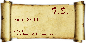 Tusa Dolli névjegykártya